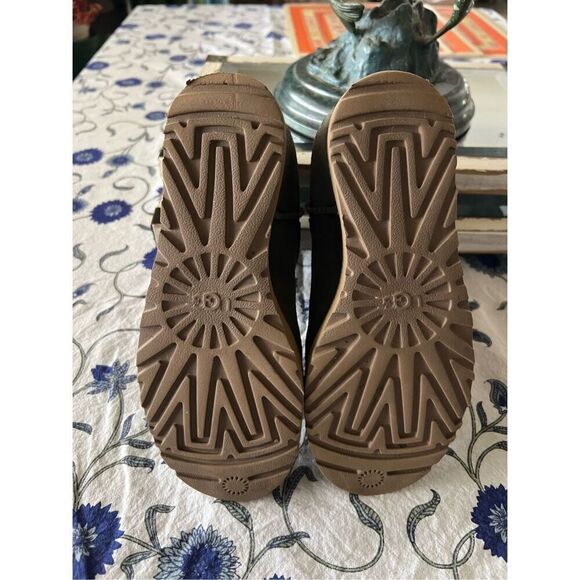 UGG Women's Classic Femme Sage Green Mini Boots Wedge size 5.5 - Picture 7 of 7